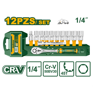 ست بکس 1/4 اینچ 12 عددی جادور Jadever مدل JDST4212