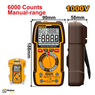 مولتی متر انبری 1000V برند اینکو Ingco مدل DM310002