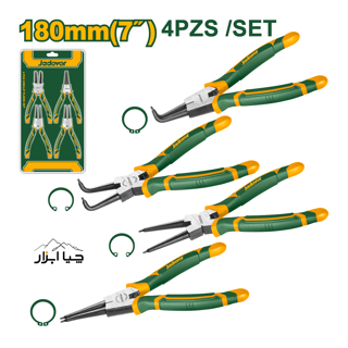 ست 4 عددی خار بازکن جمع کن 7 اینچ جادور Jadever مدل JDPS2604