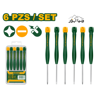 ست 6 عددی پیچ گوشتی ریز ساعتی جادور Jadever  مدل JDSS2B06